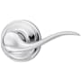 Kwikset Tustin Left Handed Lever Single Cylinder Interior Pack with Round Rose for Handlesets Polished Chrome