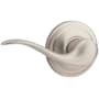 Kwikset Tustin Right Handed Lever Single Cylinder Interior Pack with Round Rose for Handlesets Satin Nickel