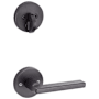 Kwikset Halifax Dummy Interior Pack with Round Rosette Venetian Bronze