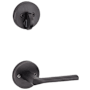 Kwikset Lisbon Lever Single Cylinder Interior Pack with Round Rose for Handlesets Venetian Bronze