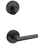 Kwikset Milan Lever Single Cylinder Interior Pack with Round Rose for Handlesets Venetian Bronze