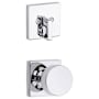 Kwikset Pismo Single Cylinder Interior Pack with Square Rose Polished Chrome