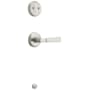 Kwikset Perth Lever Dummy Interior Pack with Round Rose for Handlesets Satin Nickel