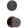 Kwikset Pismo Knob Dummy Handleset Interior Pack with Round Rose Venetian Bronze