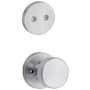 Kwikset Pismo Knob Dummy Handleset Interior Pack with Round Rose Satin Chrome