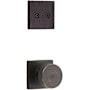 Kwikset Pismo Non-Turning Dummy Interior Pack with Square Rose Venetian Bronze