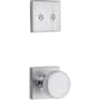 Kwikset Pismo Non-Turning Dummy Interior Pack with Square Rose Satin Chrome