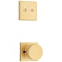 Kwikset Pismo Non-Turning Dummy Interior Pack with Square Rose Satin Brass