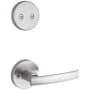 Kwikset Sydney Dummy Interior Pack with Round Rose Satin Chrome