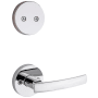 Kwikset Sydney Dummy Interior Pack with Round Rose Polished Chrome