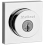Kwikset Signature Series Fire Rated Single Cylinder Keyed Entry Deadbolt from the Halifax Collection with SmartKey Bright Chrome