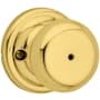 Kwikset Privacy Function Juno Knobset Polished Brass