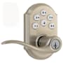 Kwikset Tustin Electronic Keyless Keypad Door Lever Set with Z-Wave Technology Satin Nickel