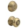Kwikset Juno SmartKey Single Cylinder Knobset and Deadbolt Combo Pack Antique Brass