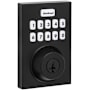 Kwikset Home Connect Contemporary Keyless Entry Electronic Keypad Deadbolt with Z-Wave Matte Black