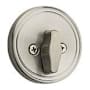 Kwikset Safe Lock by Kwikset Single Cylinder One Sided Deadbolt Satin Nickel