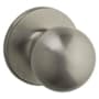 Kwikset Regina Non-Turning One-Sided Dummy Door Knob with Round Rose from the Safe Lock Collection Satin Nickel
