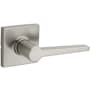 Kwikset Safe Lock by Kwikset Daylon Passage Door Lever Set with Square Rose Satin Nickel
