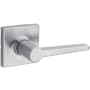 Kwikset Safe Lock by Kwikset Daylon Passage Door Lever Set with Square Rose Satin Chrome