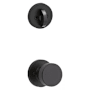 Kwikset Pismo Non-Turning Dummy Interior Pack with Round Rose Matte Black