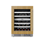 Landmark 24 Inch Wide 37 Bottle Capacity Panel Ready Wine and Beverage Cooler with Left Hinged Door Panel Ready