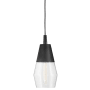 Lark Livie 1 Light 8" Wide Mini Pendant / Semi-Flush Ceiling Fixture Black
