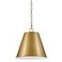 Lark Blake 1 Light 13" Wide Pendant Lacquered Brass
