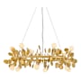 Lark Lolli 12 Light 30" Wide Abstract Chandelier Distressed Brass