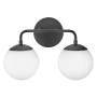 Lark Julep 2 Light 15" Wide Bathroom Vanity Light Black