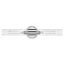 Lark Shea 2 Light 24" Wide Horizontal Bathroom Vanity Light Chrome