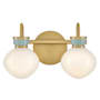 Lacquered Brass / Seafoam