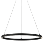 Lark Kenna 25" Wide LED Ring Chandelier Black