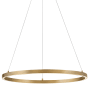 Lark Kenna 25" Wide LED Ring Chandelier Lacquered Brass