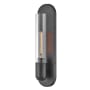 Lark Tully 18" Tall Wall Sconce with Clear Glass Shade Black
