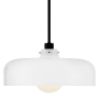 Lark Maisie 15" Wide Pendant with Cased Opal Shade Black