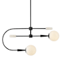 Lark Maude 2 Light 33" Wide Linear Chandelier Black