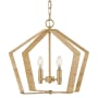 Lark Sammi 2 Light 20" Wide Pendant Lacquered Brass