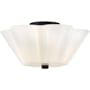 Lark Honey 3 Light 15" Wide Semi-Flush Bowl Ceiling Fixture Black