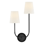 Lark Cora 2 Light 22" Tall Wall Sconce Black