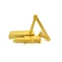 LCN 4110 Series Right Handed Surface Mount Hydraulic Adjustable Door Closer for Sizes 1-5 Sprayed Brass