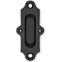 Leatherneck Hardware 5-7/8 Inch Tall Sliding Barn Door Handle Pull from the Flat Track Collection Black