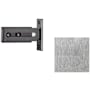 Leatherneck Hardware 6 Inch Privacy Lock for Sliding Barn Door Hardware from the Flat Track Collection Brushed Nickel