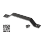 Leatherneck Hardware 12 Inch Tall Sliding Barn Door Handle Pull from the Flat Track Collection Machine Polished