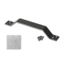 Leatherneck Hardware 12 Inch Tall Sliding Barn Door Handle Pull from the Flat Track Collection Brushed Nickel