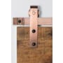 Leatherneck Hardware 142 Premium Series 60 Inch Standard Straight Style for Bi-Parting Sliding Barn Doors Track and Fitting Set New Penny