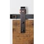 Leatherneck Hardware 142 Premium Series 60 Inch Standard Straight Style for Bi-Parting Sliding Barn Doors Track and Fitting Set Antique Bronze