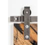 Leatherneck Hardware 142 Premium Series 84 Inch Standard Straight Style Sliding Barn Door Track and Fitting Set Clear Coat