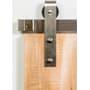 Leatherneck Hardware 142 Premium Series 84 Inch Standard Straight Style Sliding Barn Door Track and Fitting Set Brushed Stainless