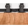 Leatherneck Hardware 142 Premium Series 60 Inch Standard Top Mount Style Sliding Barn Door Track and Fitting Set Black