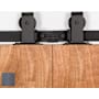 Leatherneck Hardware 142 Premium Series 72 Inch Standard Top Mount Style Sliding Barn Door Track and Fitting Set Clear Coat